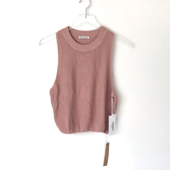 Reformation Lilac Knit Top Blush Pink - Picture 10 of 10